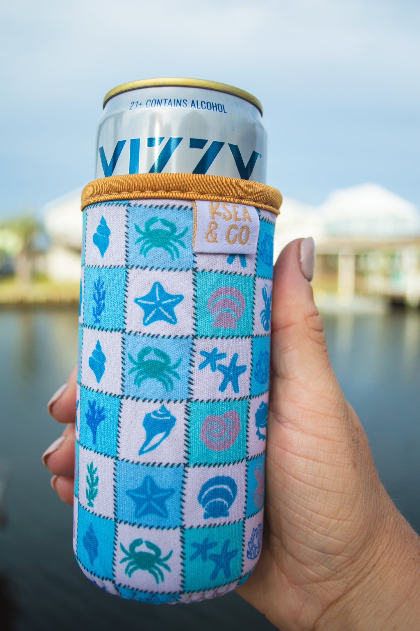 Coastal Quilt Can Sleeves (SLIM & REG)