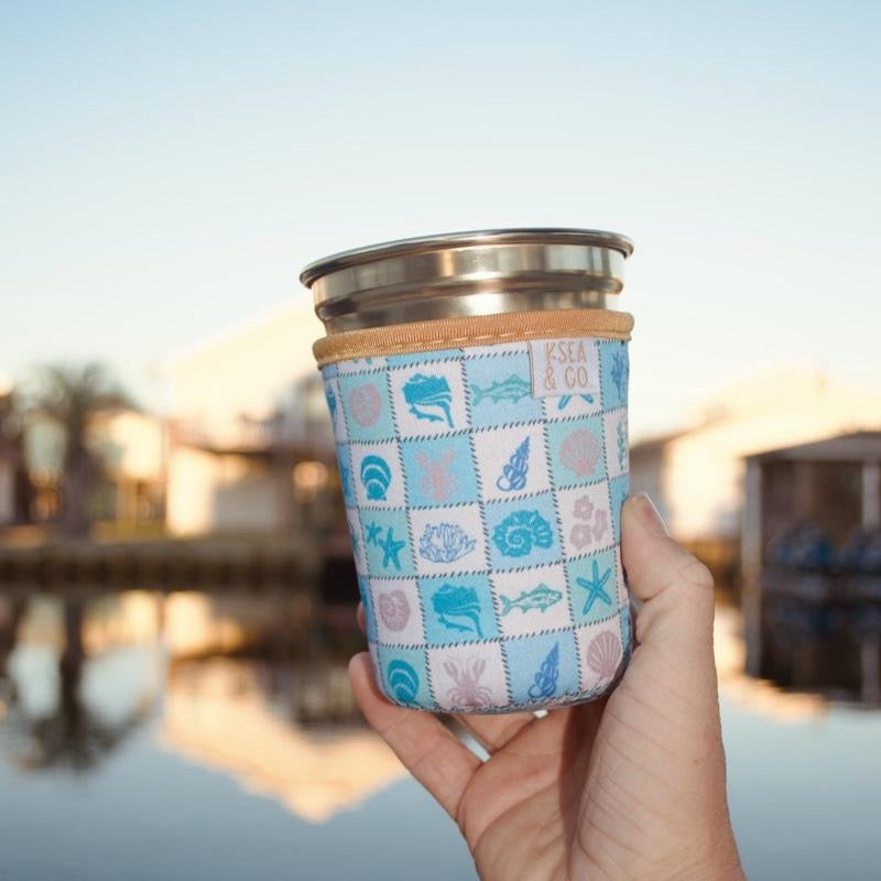 Coastal Quilt Iced Coffee Drink Sleeve