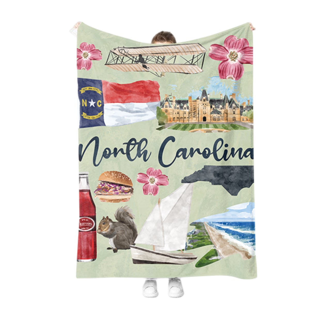 North Carolina Throw Blanket
