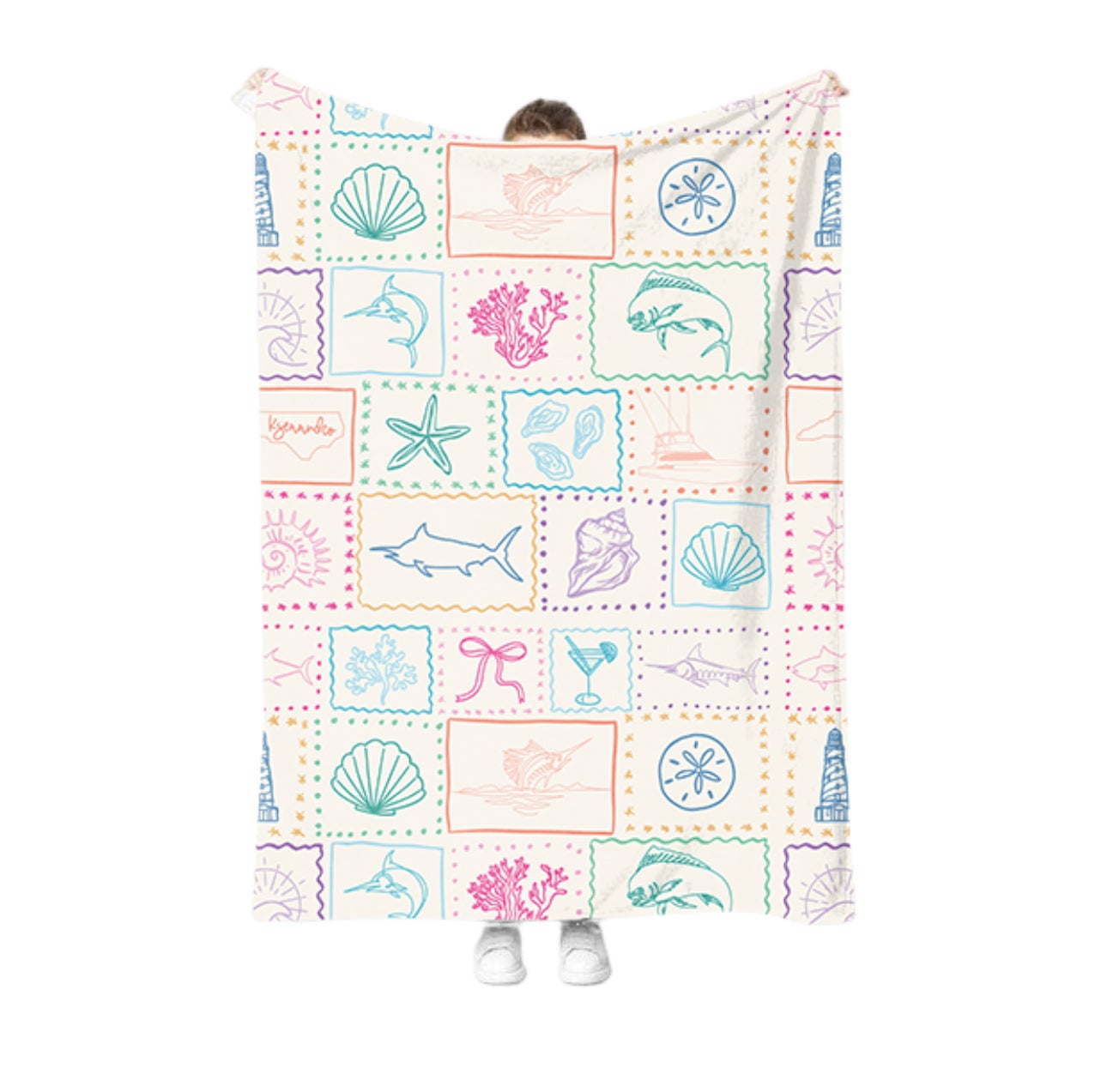 Coastal Chic Throw Blanket