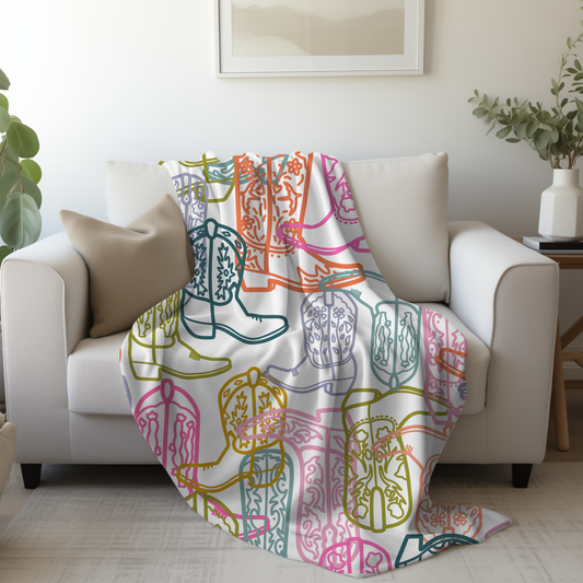 Yeehaw Throw Blanket