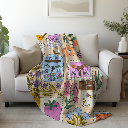 Garden Post Throw Blanket