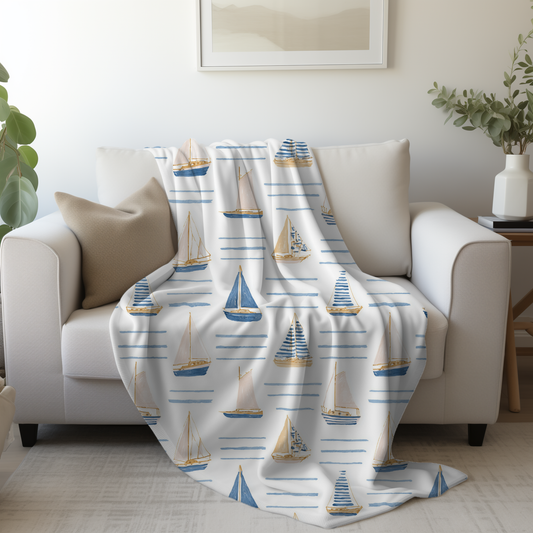Sail Away Throw Blanket