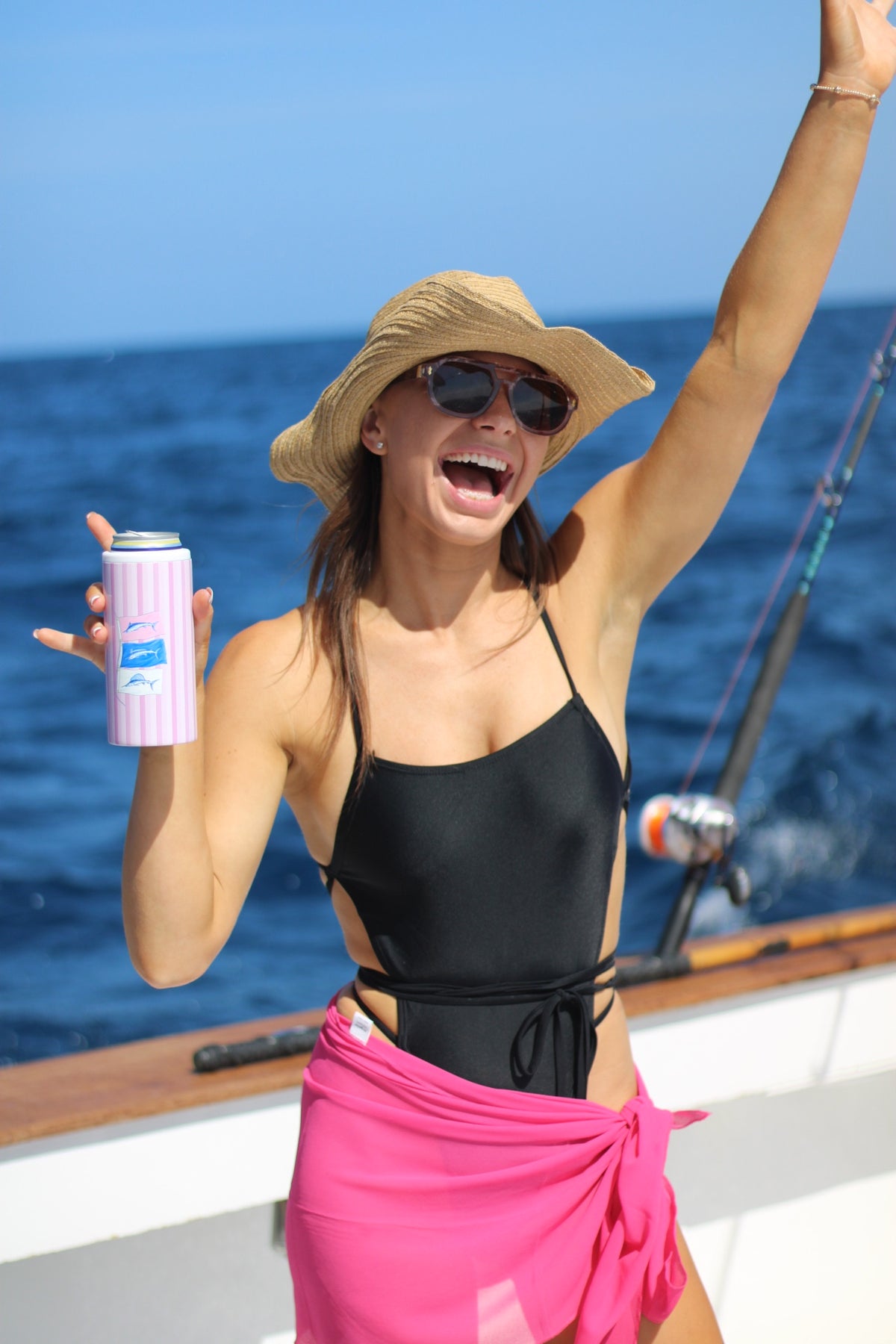 Pink Grand Slam Can Cooler