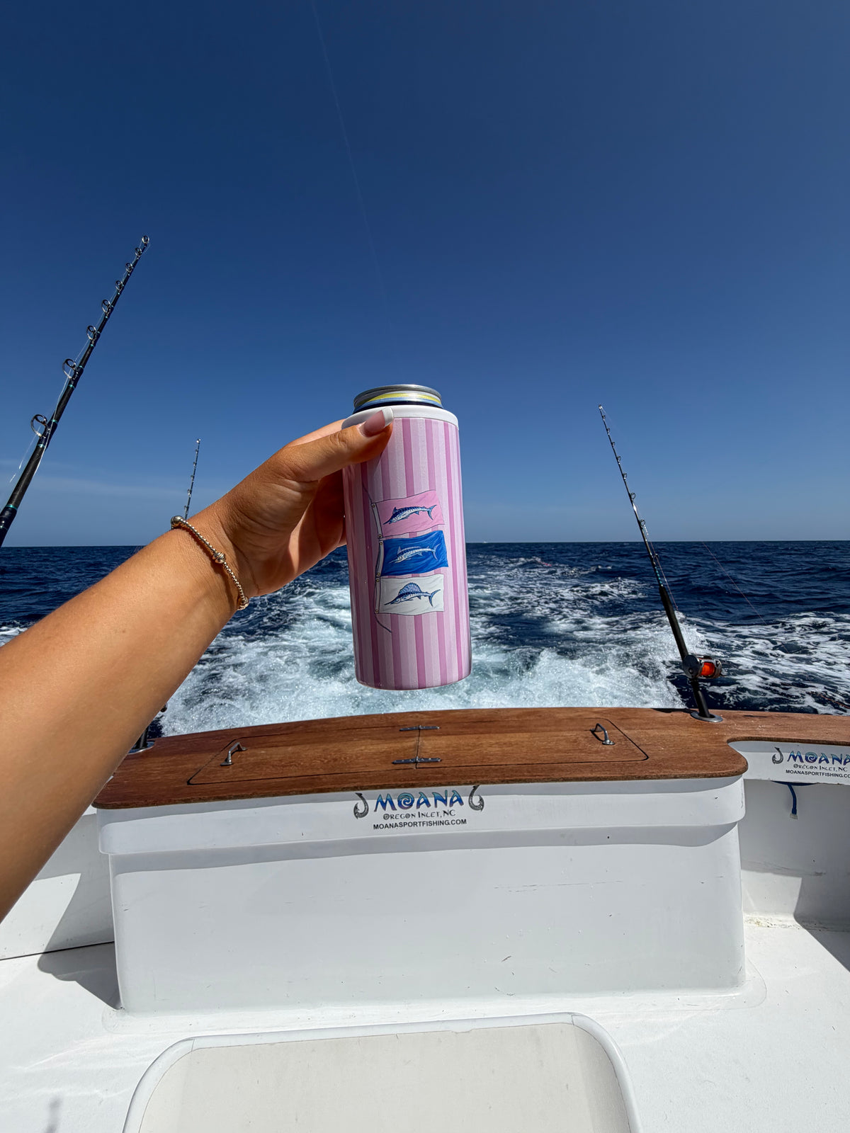 Pink Grand Slam Can Cooler