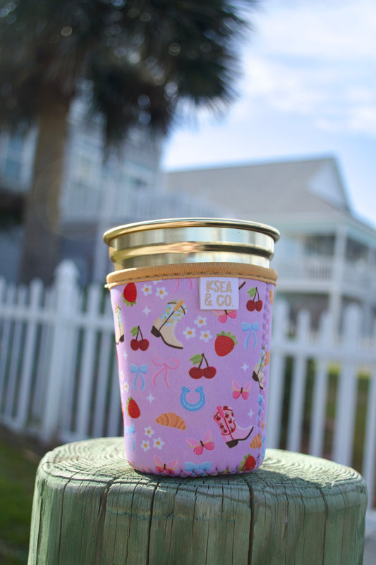 Boots & Bows Iced Coffee Drink Sleeve