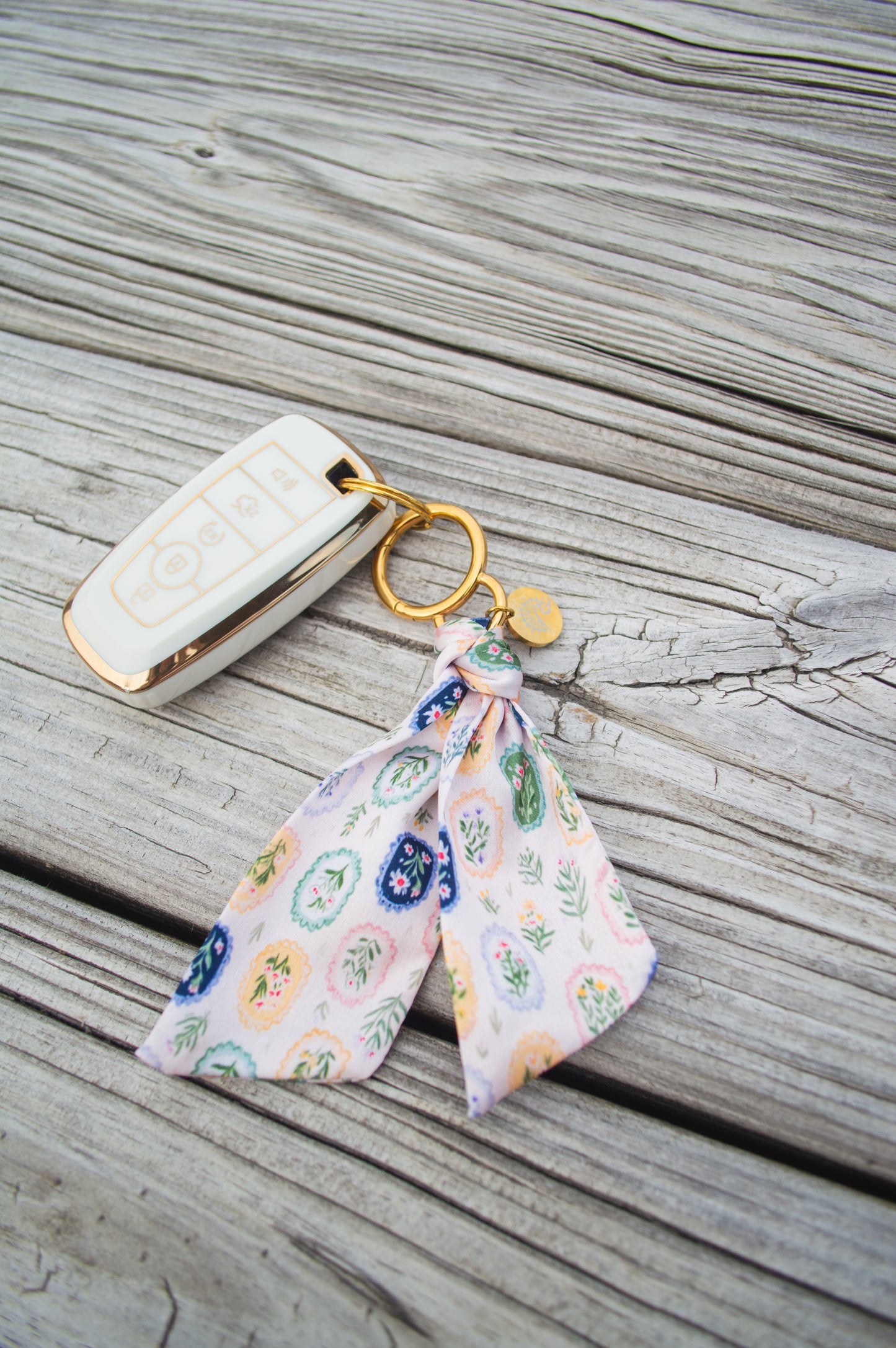 Botanical Frames Satin Keychain
