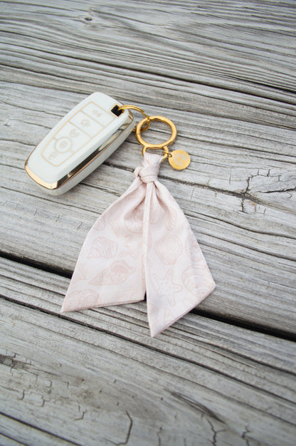 Ivory Tides Satin Keychain