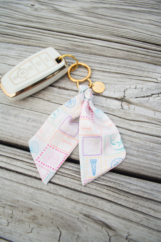 Coastal Chic Satin Keychain