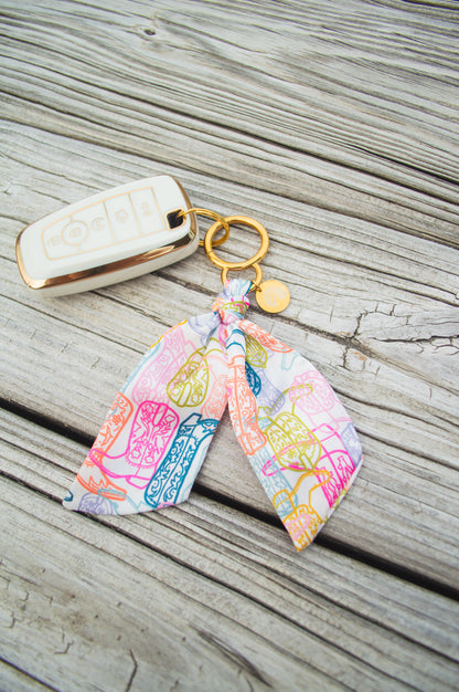 Yeehaw Satin Keychain