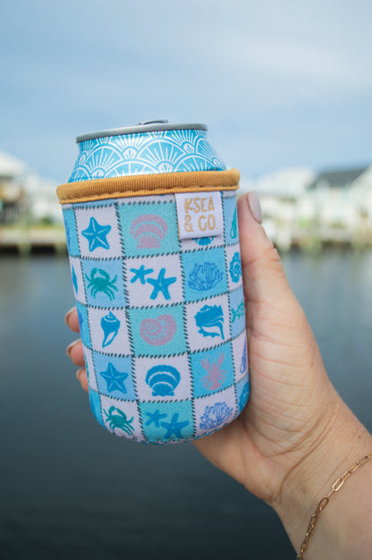 Coastal Quilt Can Sleeves (SLIM & REG)