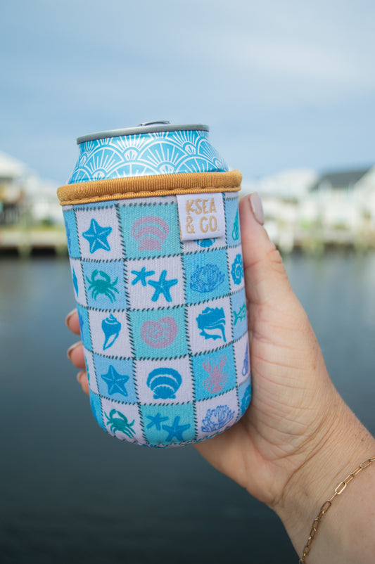 Coastal Quilt Can Sleeves (SLIM & REG)