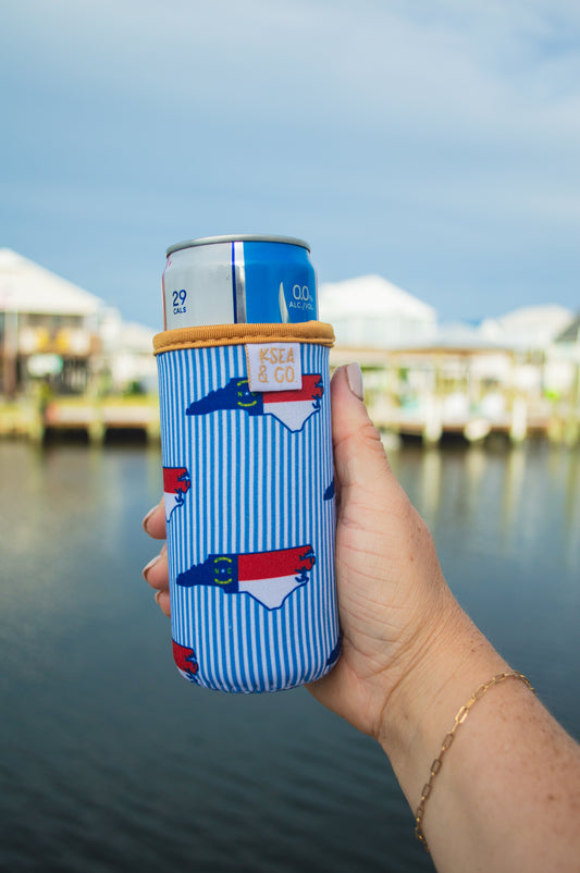 NC Seersucker Can Sleeves (SLIM & REG)