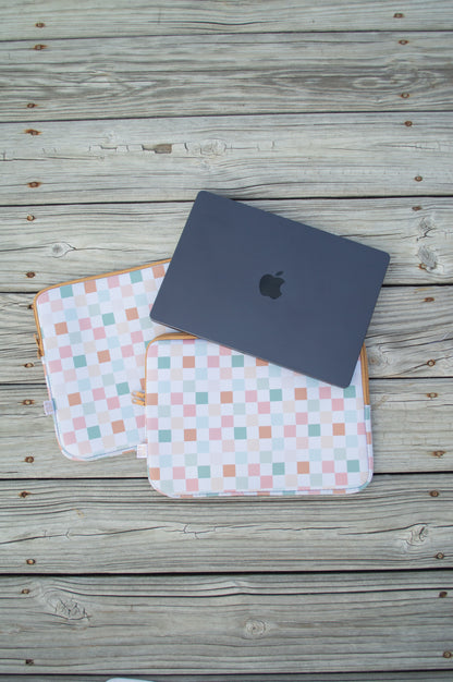 Pastel Checker Laptop Sleeves (13" & 15")