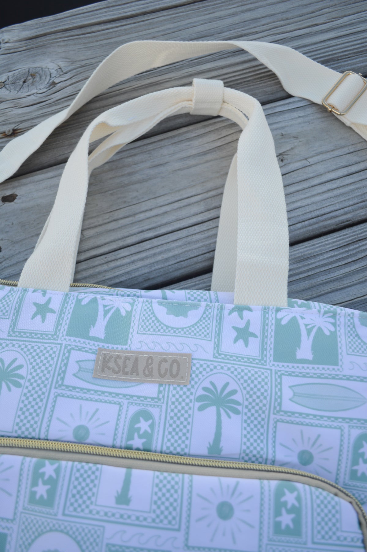Sage & Sand Cooler Tote Bag