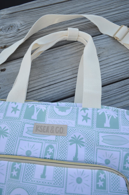 Sage & Sand Cooler Tote Bag