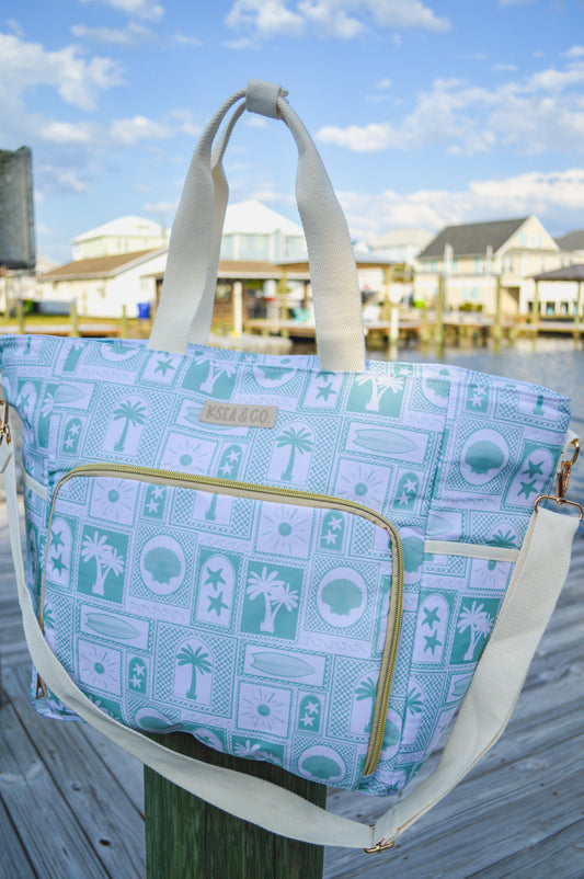 Sage & Sand Cooler Tote Bag