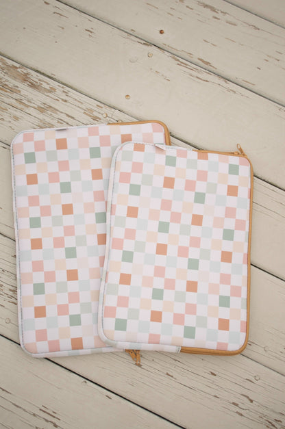 Pastel Checker Laptop Sleeves (13" & 15")