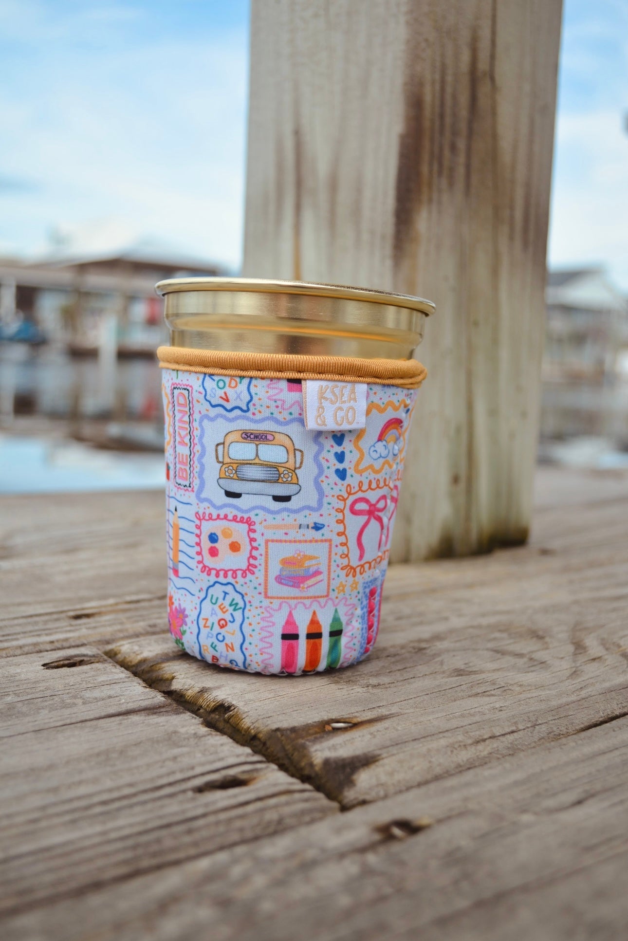 Wheels on the Bus Iced Coffee Drink Sleeve