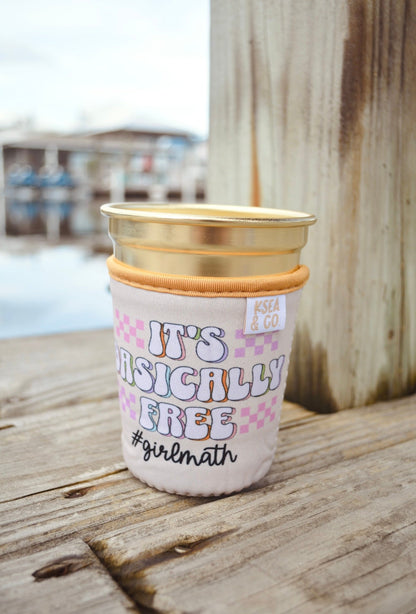 It's Basically Free Iced Coffee Drink Sleeve
