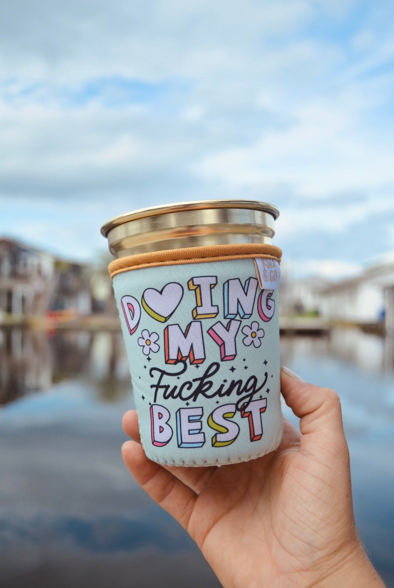 Doing my Fucking Best Iced Coffee Drink Sleeve