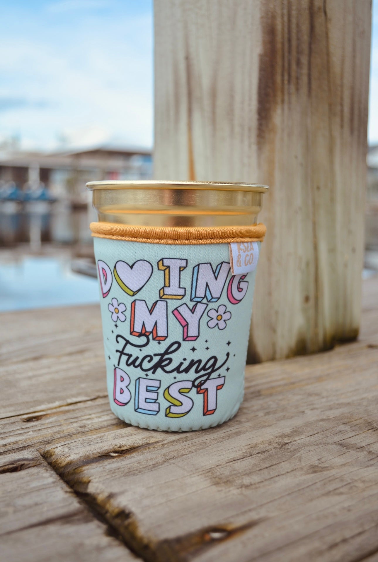 Doing my Fucking Best Iced Coffee Drink Sleeve