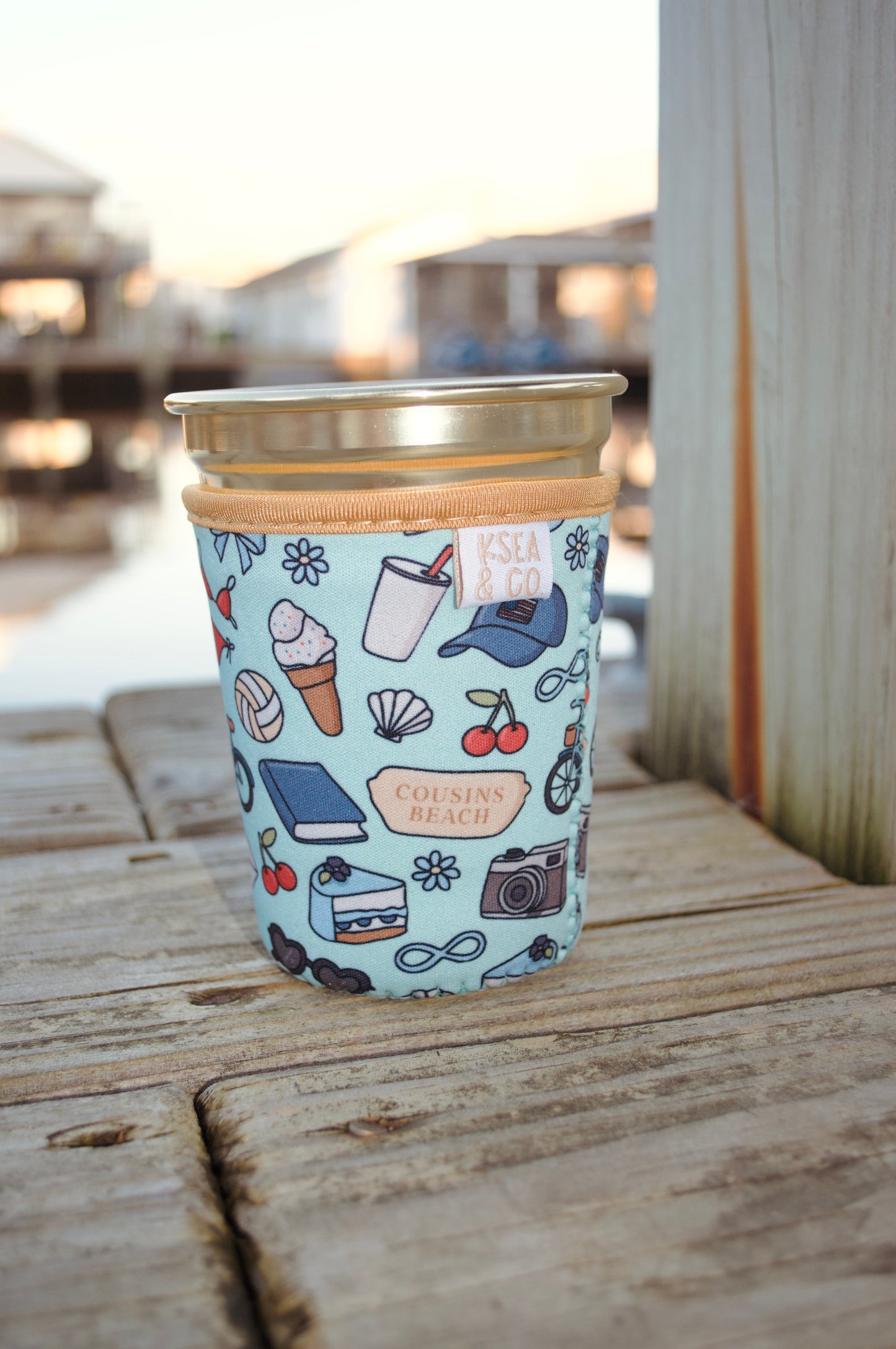 Cousins Beach Iced Coffee Drink Sleeve