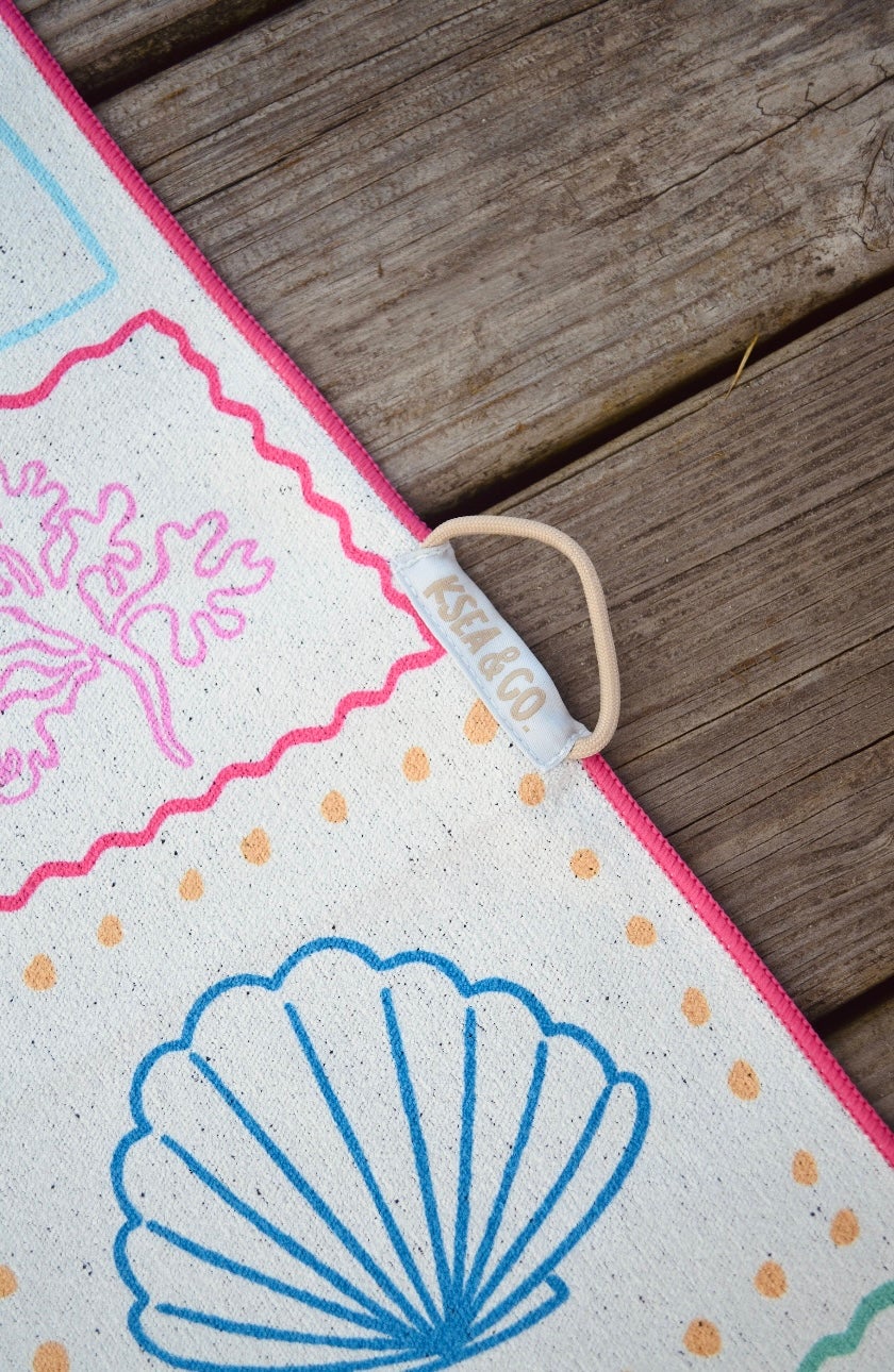 Coastal Chic Recycled Towel - Eco-Friendly