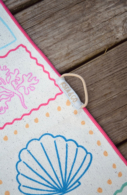 Coastal Chic Recycled Towel - Eco-Friendly