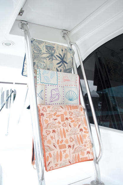 Coastal Chic Recycled Towel - Eco-Friendly