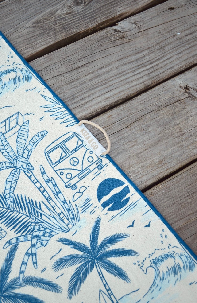 Palm Beach Recycled Towel - Eco-Friendly