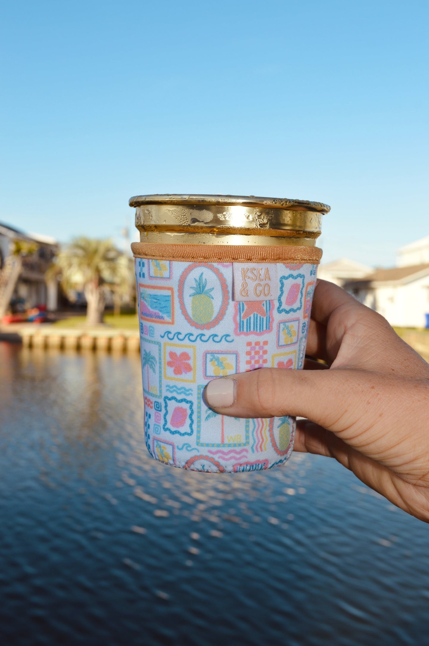 Wrightsville Beach Iced Coffee Drink Sleeve