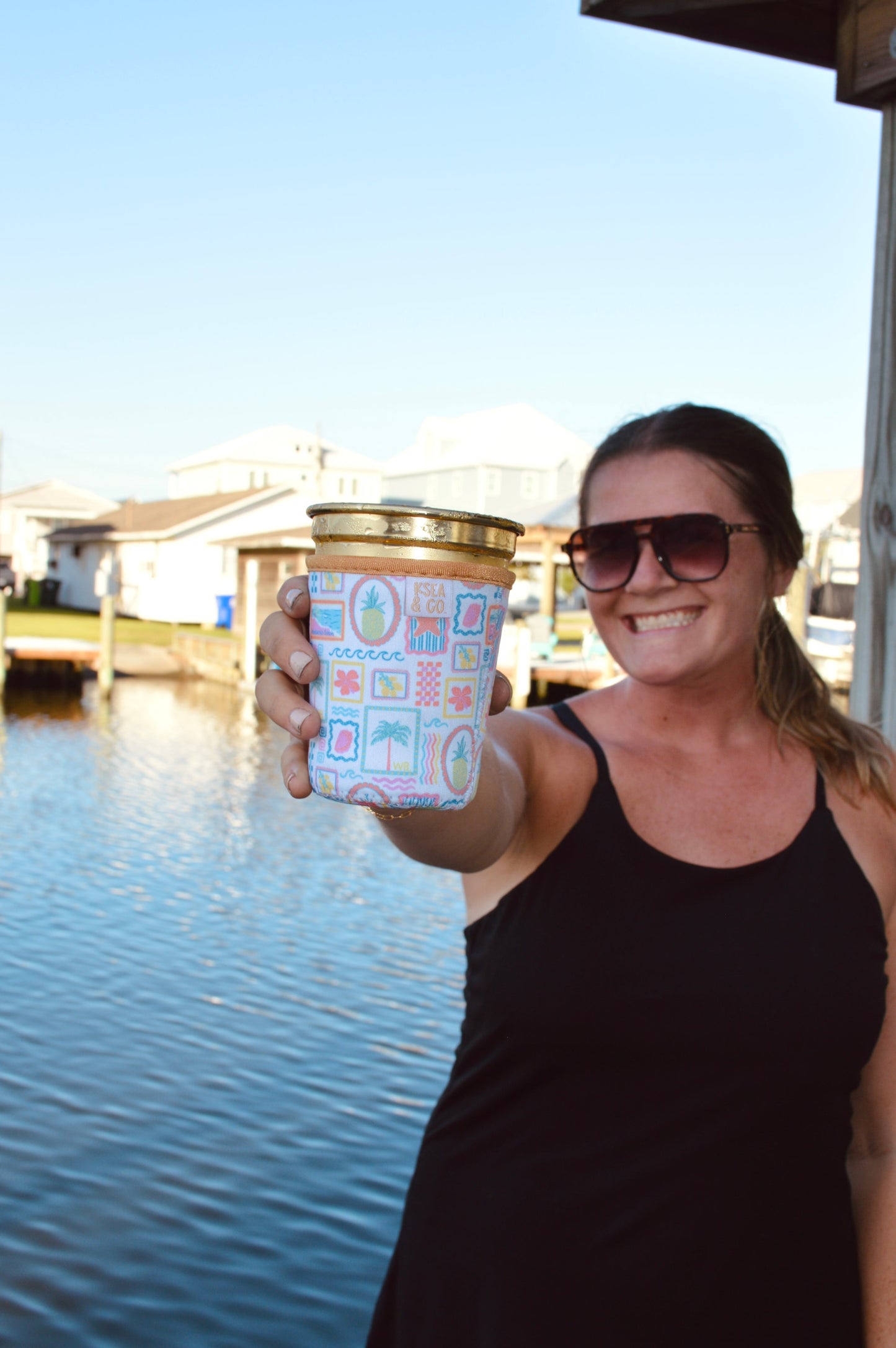 Wrightsville Beach Iced Coffee Drink Sleeve