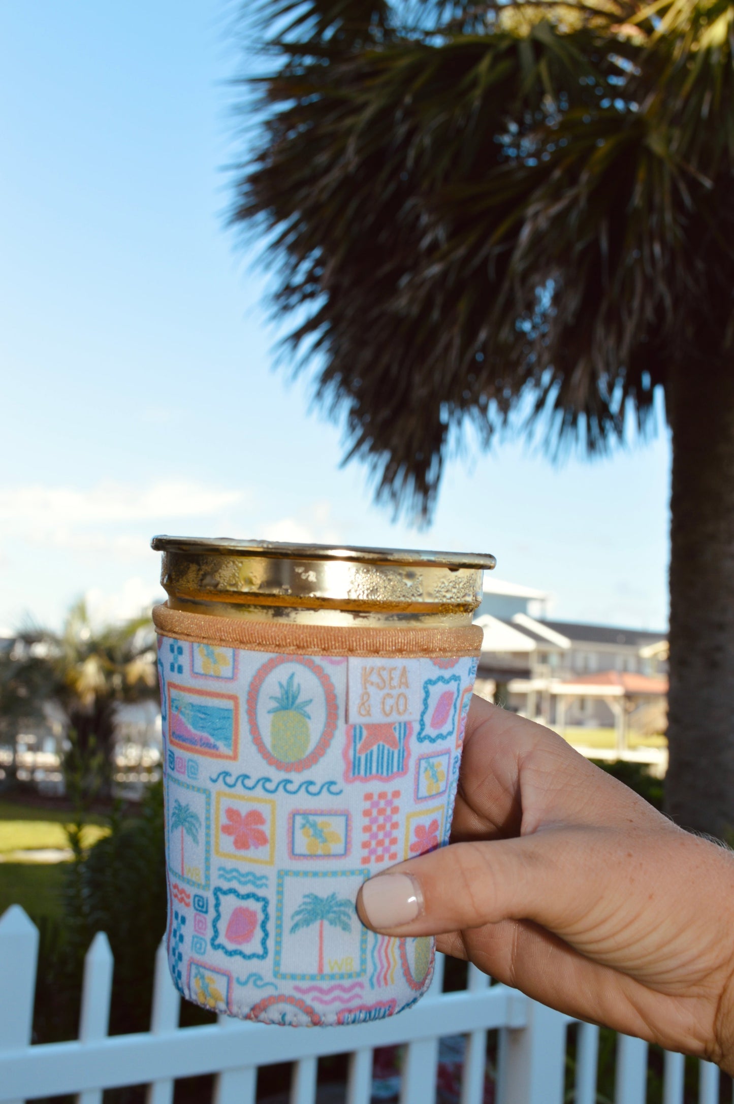 Wrightsville Beach Iced Coffee Drink Sleeve