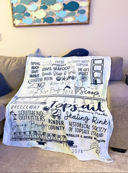 Topsail Throw Blanket