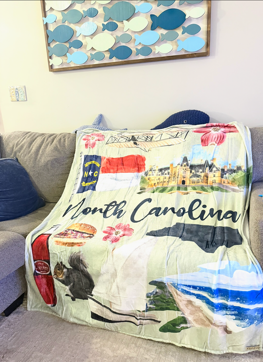 North Carolina Throw Blanket