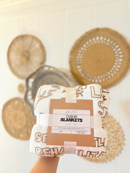 Surf City Throw Blanket