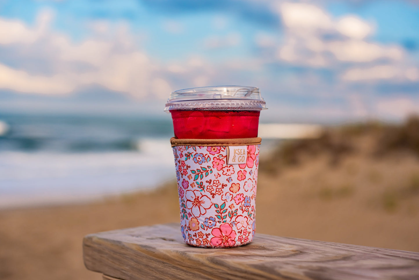 Sweet Peony Iced Coffee Drink Sleeve