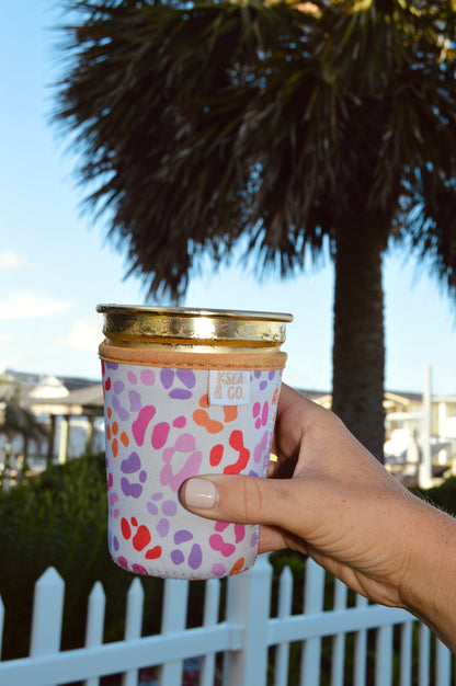 Sunset Safari Iced Coffee Drink Sleeve