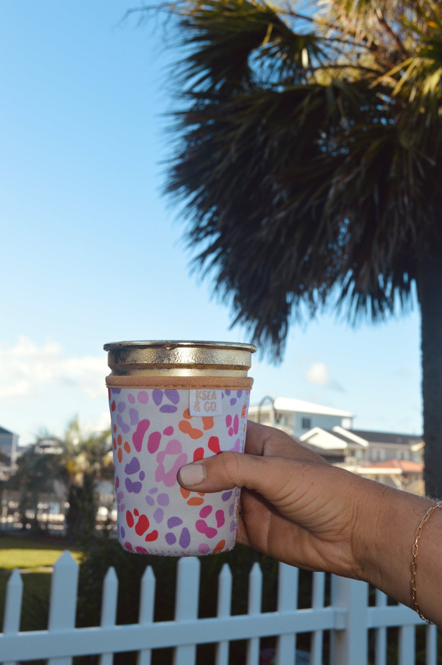 Sunset Safari Iced Coffee Drink Sleeve