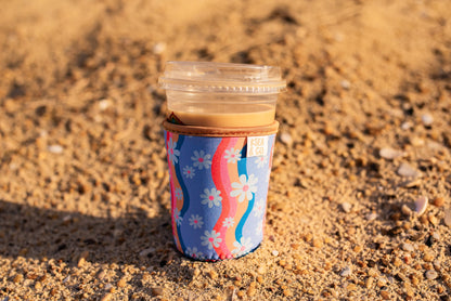 Retro Bloom Iced Coffee Drink Sleeve