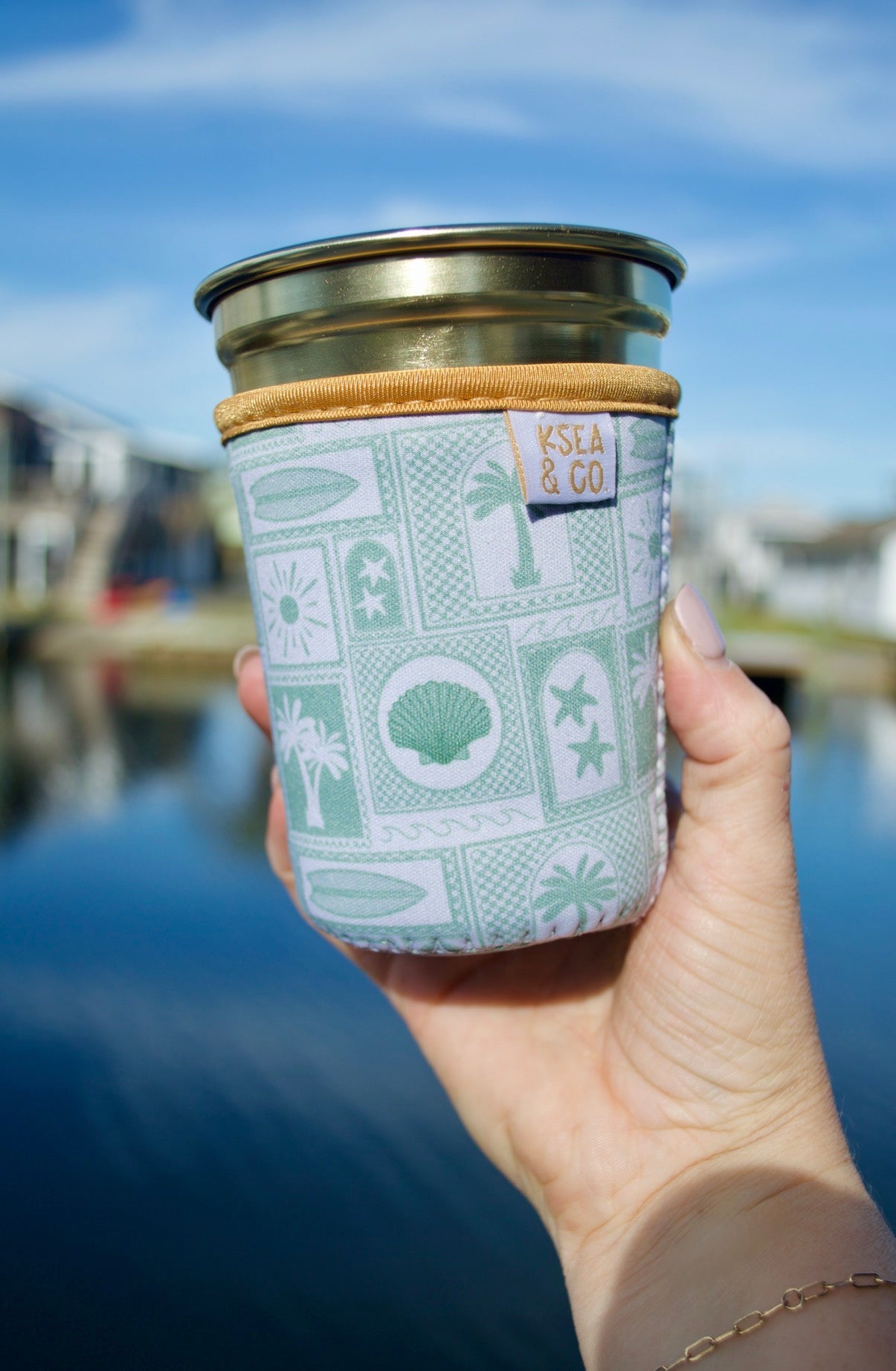 Sage & Sand Iced Coffee Drink Sleeve