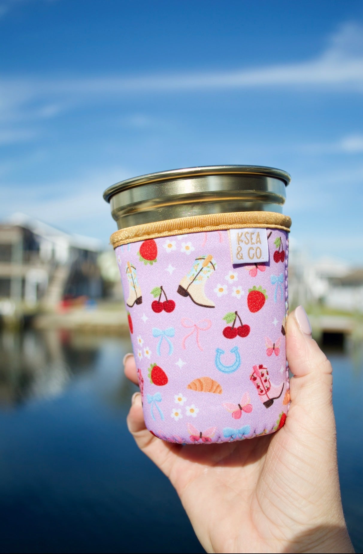 Boots & Bows Iced Coffee Drink Sleeve