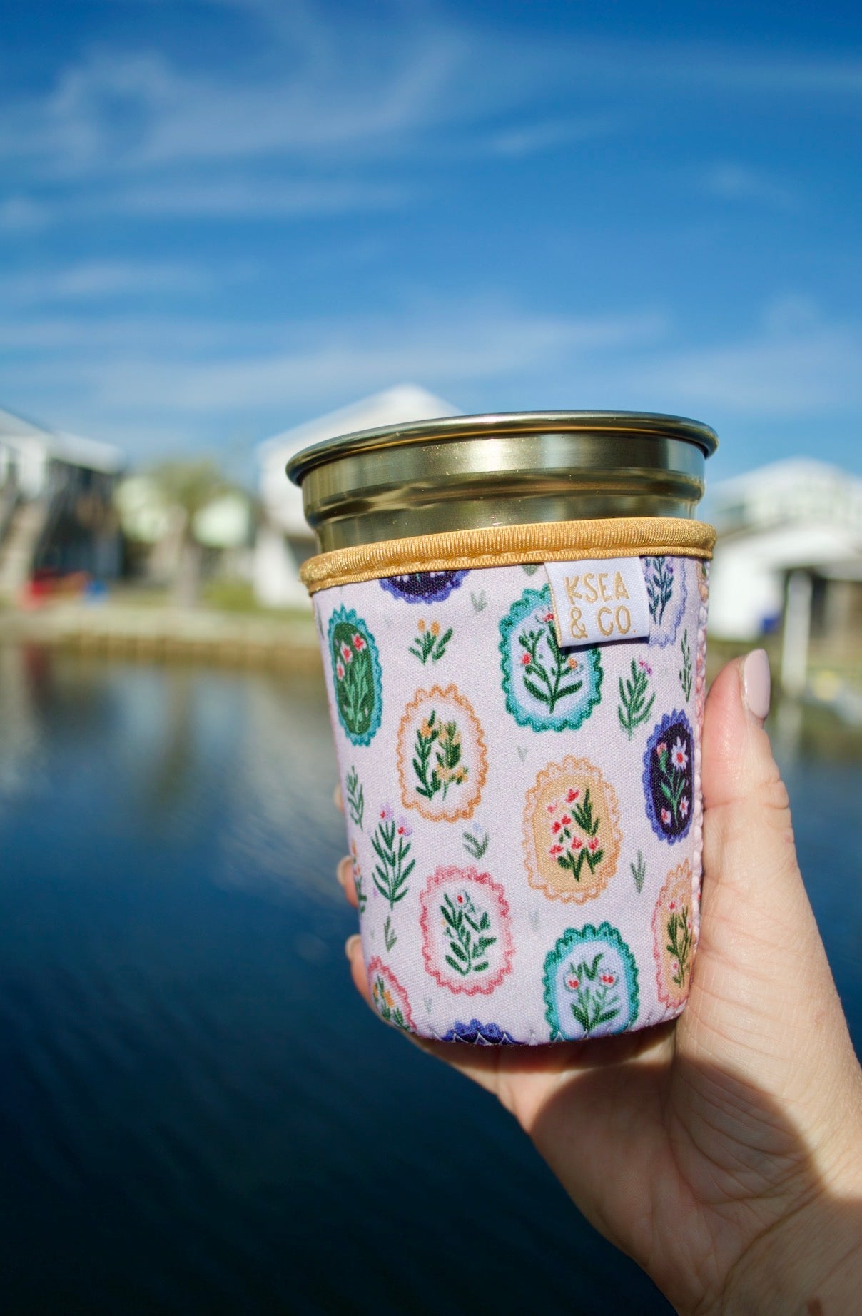 Botanical Frames Iced Coffee Drink Sleeve