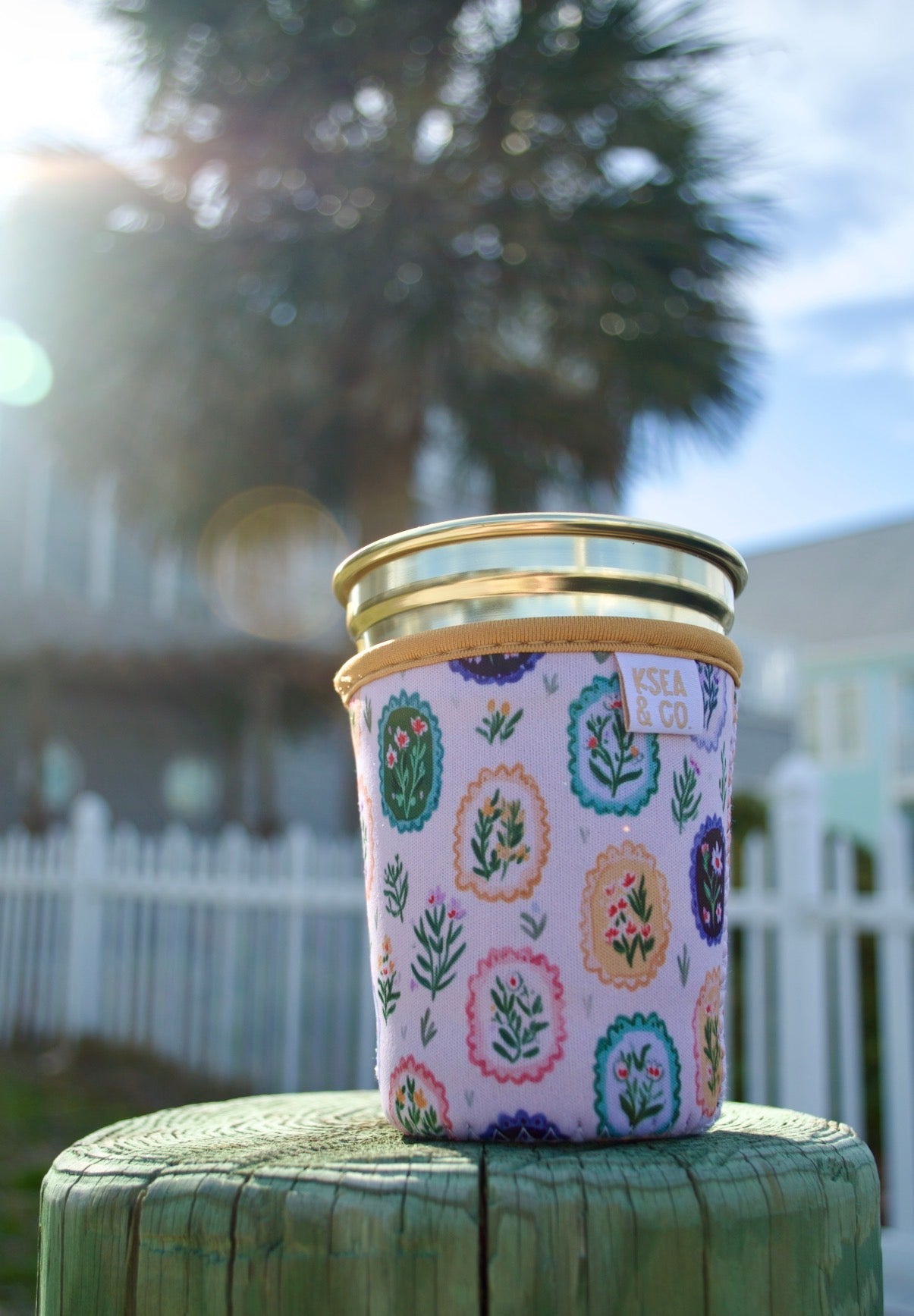 Botanical Frames Iced Coffee Drink Sleeve