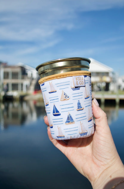 Sail Away Iced Coffee Drink Sleeve