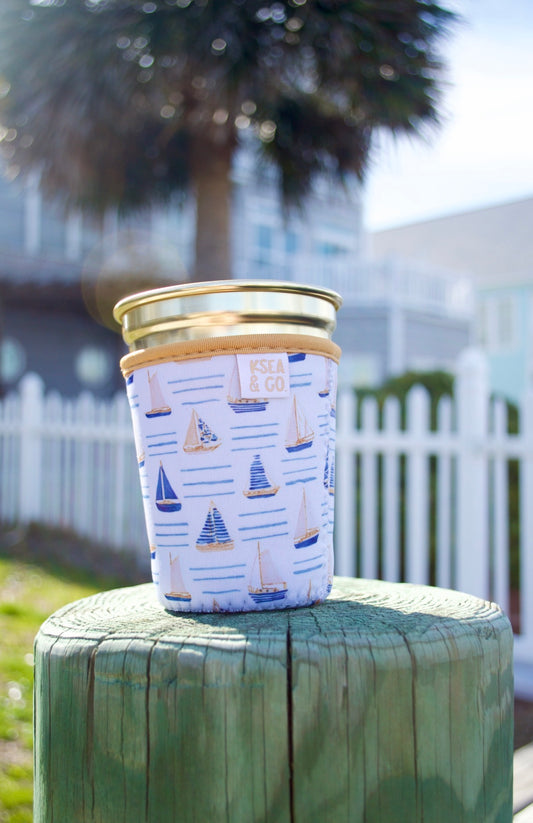 Sail Away Iced Coffee Drink Sleeve