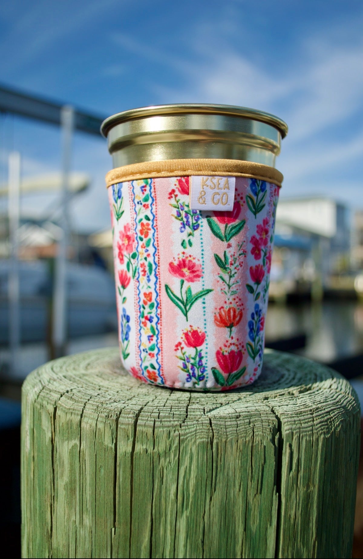 Wildflower Rows Iced Coffee Drink Sleeve