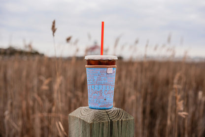 Surf City Iced Coffee Drink Sleeve