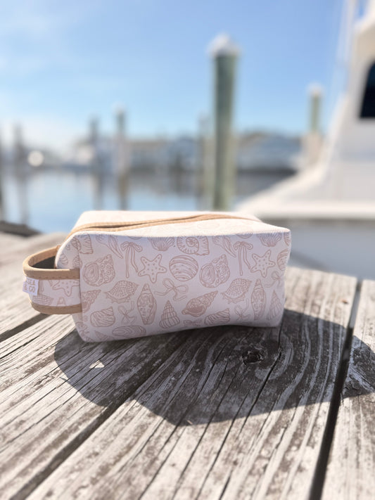 Ivory Tides Cosmetic Pouch